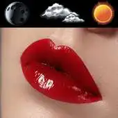 Free play online Glossy Lips Clock Weather APK
