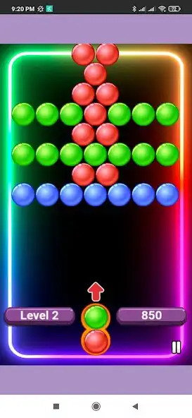 Play Glow Bubble Shooter as an online game Glow Bubble Shooter with UptoPlay
