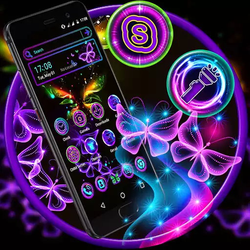 Play Glow Butterfly Launcher Theme APK