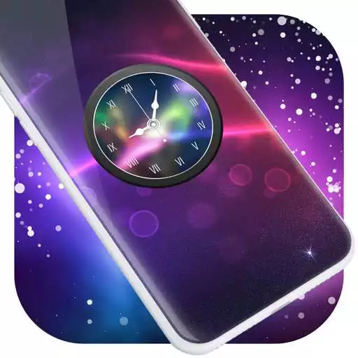 Free play online Glow Clock Live Wallpaper APK