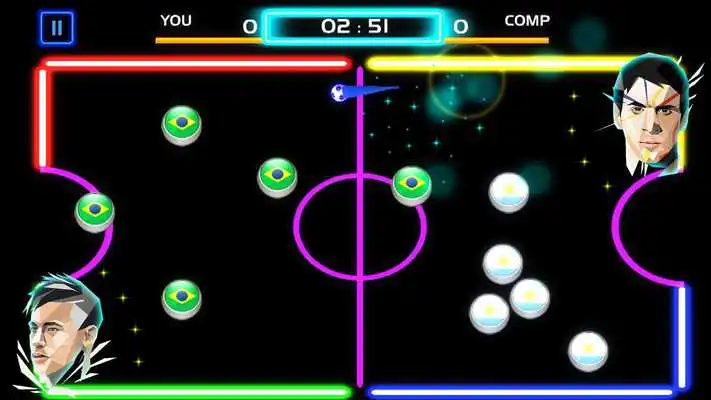 Play Glow Football - Super Star