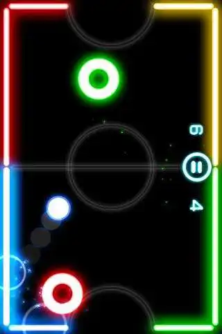 Play Glow Hockey 2  and enjoy Glow Hockey 2 with UptoPlay