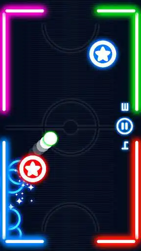 Play Glow Hockey Challenge  and enjoy Glow Hockey Challenge with UptoPlay