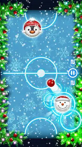 Play Glow Hockey Challenge as an online game Glow Hockey Challenge with UptoPlay