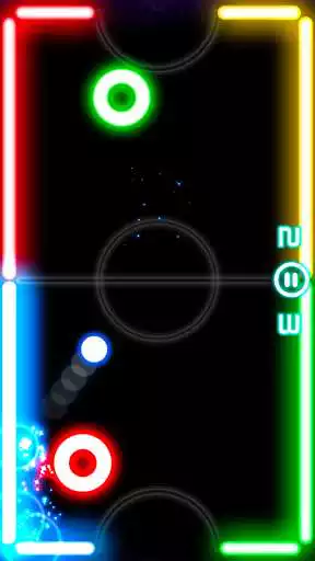 Play Glow Hockey  and enjoy Glow Hockey with UptoPlay