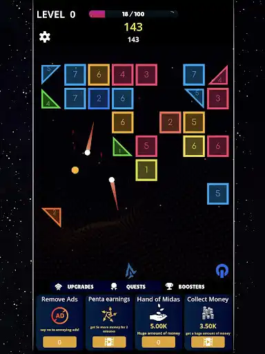 Play Glowing Balls - Colorful Brick Breaker as an online game Glowing Balls - Colorful Brick Breaker with UptoPlay