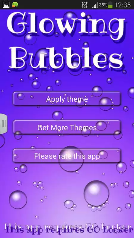 Play Glowing Bubbles for GO Locker