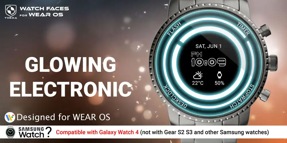 Play Glowing ElecTRONic Watch Face  and enjoy Glowing ElecTRONic Watch Face with UptoPlay