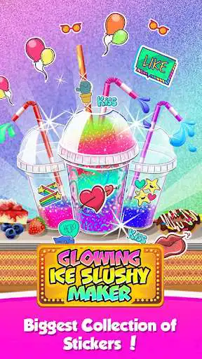 Play Glowing Ice Slushy Maker  and enjoy Glowing Ice Slushy Maker with UptoPlay