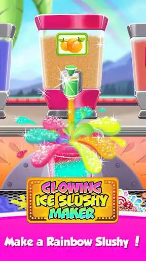Play Glowing Ice Slushy Maker as an online game Glowing Ice Slushy Maker with UptoPlay