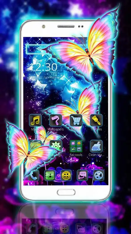 Play Glowing Purple Butterfly Theme