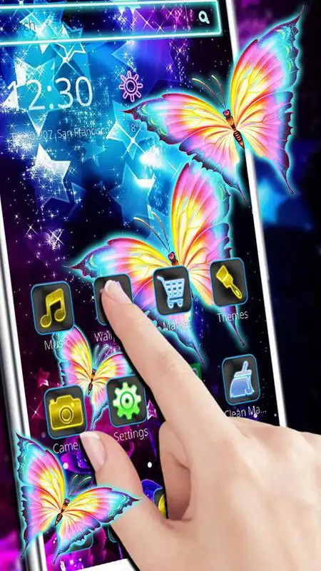 Play Glowing Purple Butterfly Theme