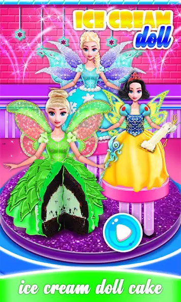 Play Glow in The Dark Ice Cream Fairy Cake! Magic Dolls