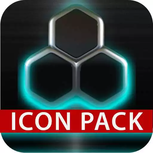 Free play online GLOW Turquoise icon pack HD 3D  APK