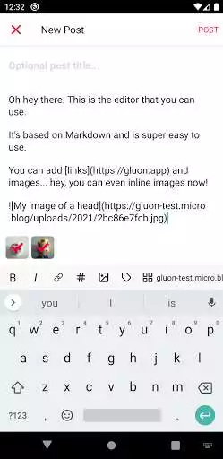 Play Gluon for Micro.blog as an online game Gluon for Micro.blog with UptoPlay