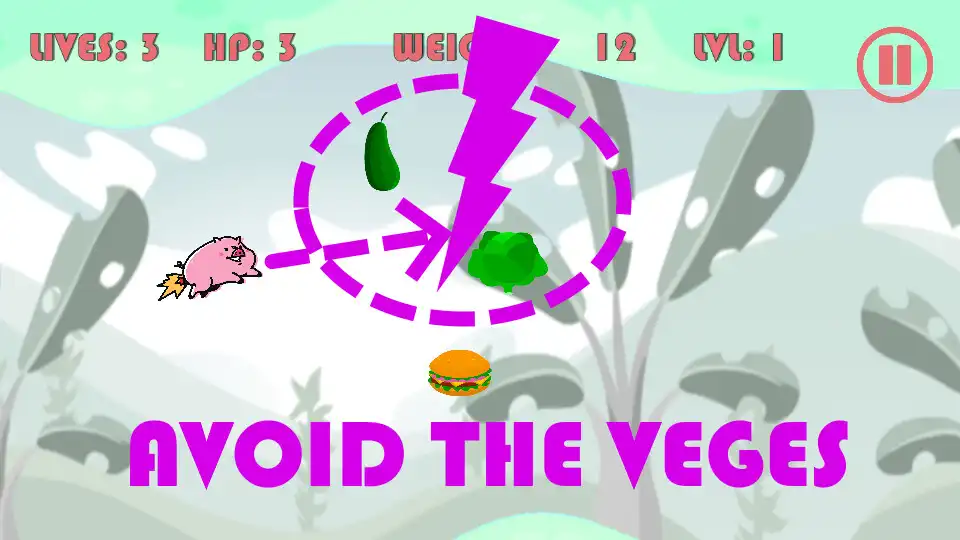 Play Glutton Pig - Avoid the vegetables! Eat good stuff as an online game Glutton Pig - Avoid the vegetables! Eat good stuff with UptoPlay
