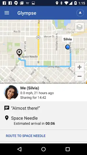 Play Glympse - Share GPS location  and enjoy Glympse - Share GPS location with UptoPlay