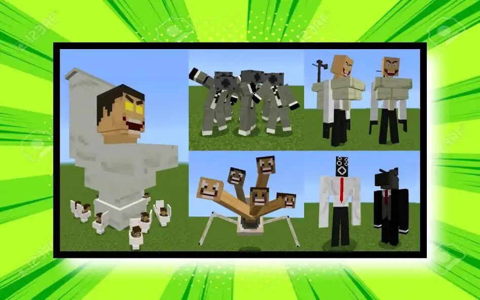 Play G-Man Toilet Mod MCPE as an online game G-Man Toilet Mod MCPE with UptoPlay