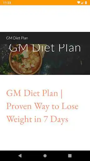 Play GM Diet Plan : Lose Weight in Weeks by this Diet  and enjoy GM Diet Plan : Lose Weight in Weeks by this Diet with UptoPlay