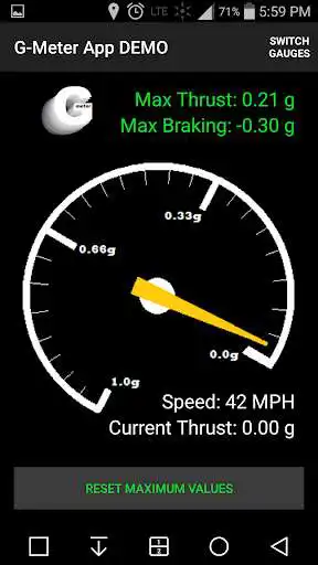 Play G-meter Horsepower App DEMO