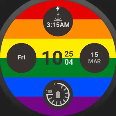 Play GMT Queer Watchface  and enjoy GMT Queer Watchface with UptoPlay