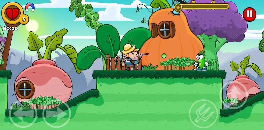 Play Gnome Bobs world platformer as an online game Gnome Bobs world platformer with UptoPlay