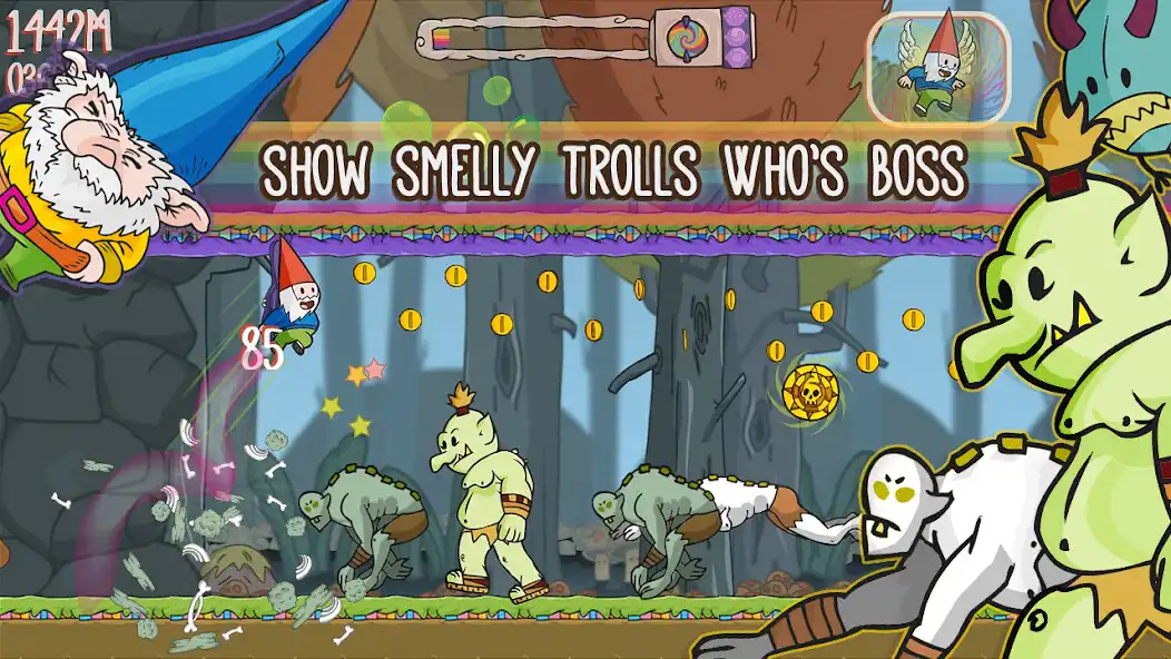 Play Gnome Dash: Rise Of The Trolls as an online game Gnome Dash: Rise Of The Trolls with UptoPlay