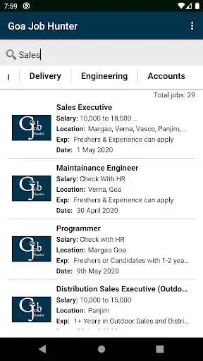 Play Goa Job Hunter as an online game Goa Job Hunter with UptoPlay