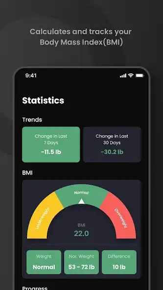 Play Goal Weight Tracker  BMI as an online game Goal Weight Tracker  BMI with UptoPlay