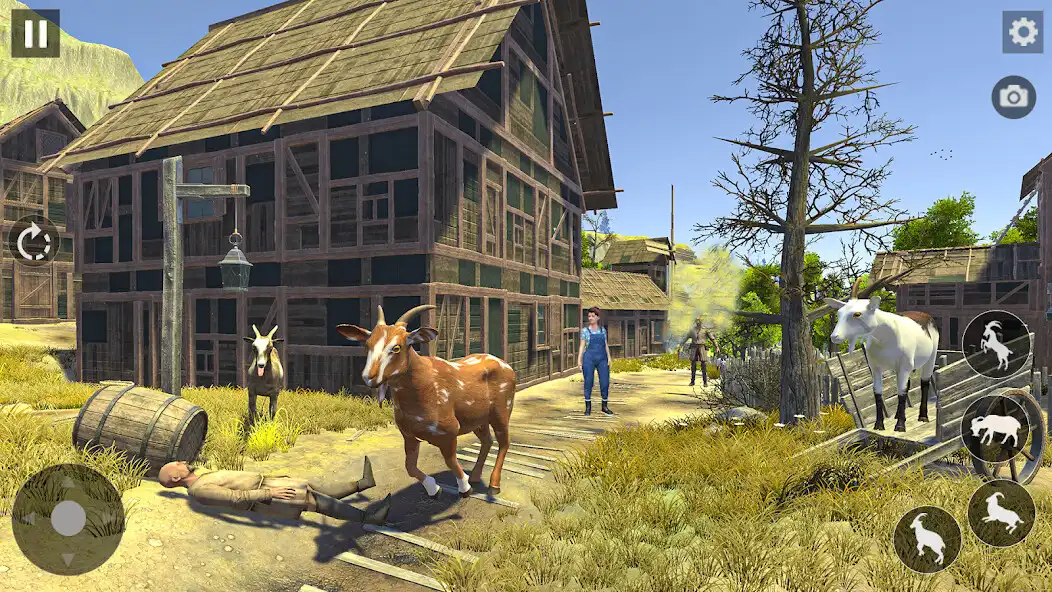 Play Goat Games 2023 Goat Sim as an online game Goat Games 2023 Goat Sim with UptoPlay