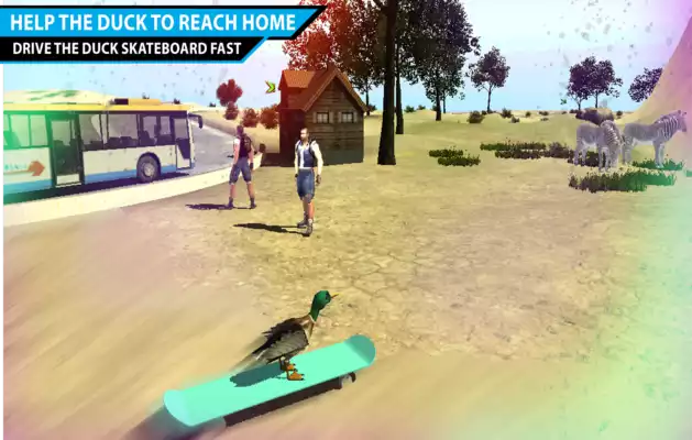 Play Goat Parking : Animals SkateBoard Driving