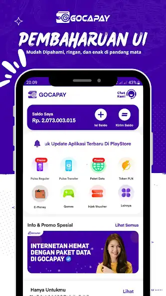 Play GOCAPAY Server Pulsa dan PPOB  and enjoy GOCAPAY Server Pulsa dan PPOB with UptoPlay