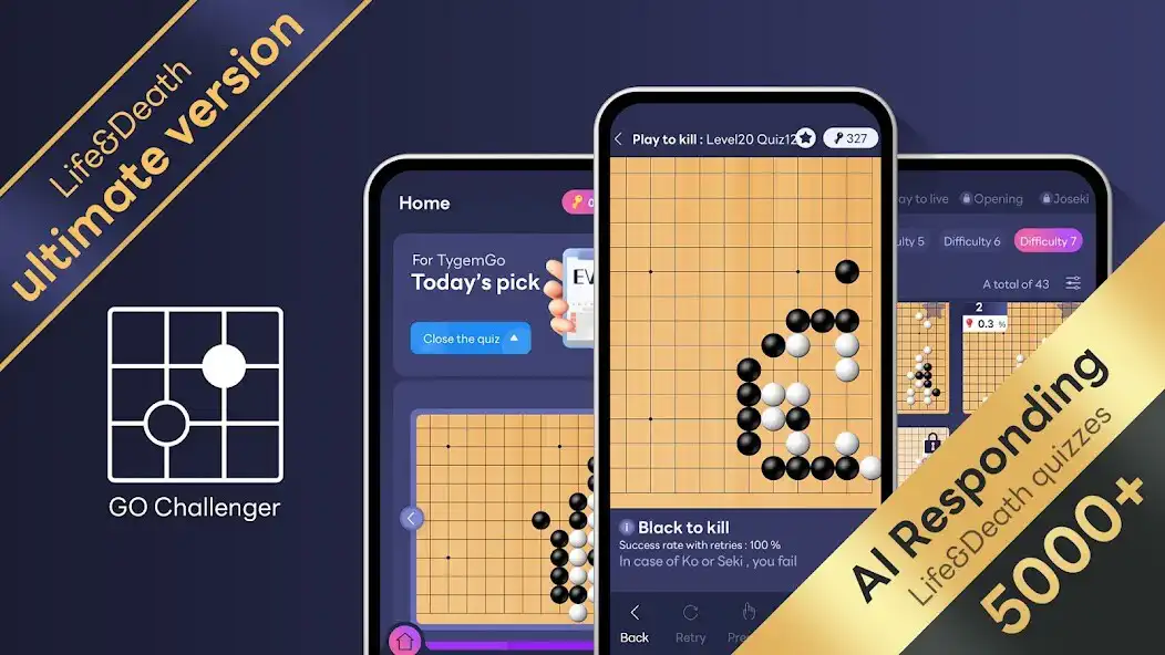 Play Go Challenger-Go game(Tsumego)  and enjoy Go Challenger-Go game(Tsumego) with UptoPlay