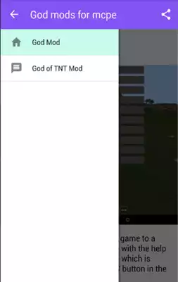 Play God mods for mcpe+