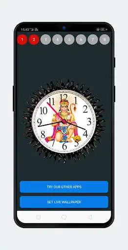 Play Gods Analog Clock and Live Wallpaper as an online game Gods Analog Clock and Live Wallpaper with UptoPlay
