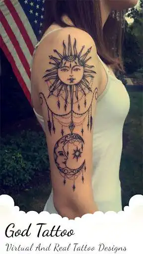 Play God Tattoo My photo as an online game God Tattoo My photo with UptoPlay
