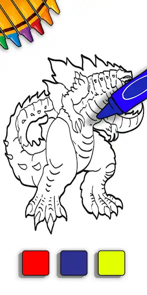 Play Godzilla Coloring Book  and enjoy Godzilla Coloring Book with UptoPlay