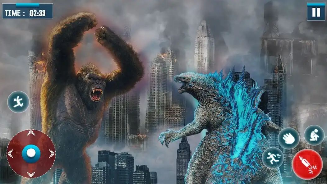 Jouez à Godzilla Kaiju City Attack 3D comme jeu en ligne Godzilla Kaiju City Attack 3D avec UptoPlay