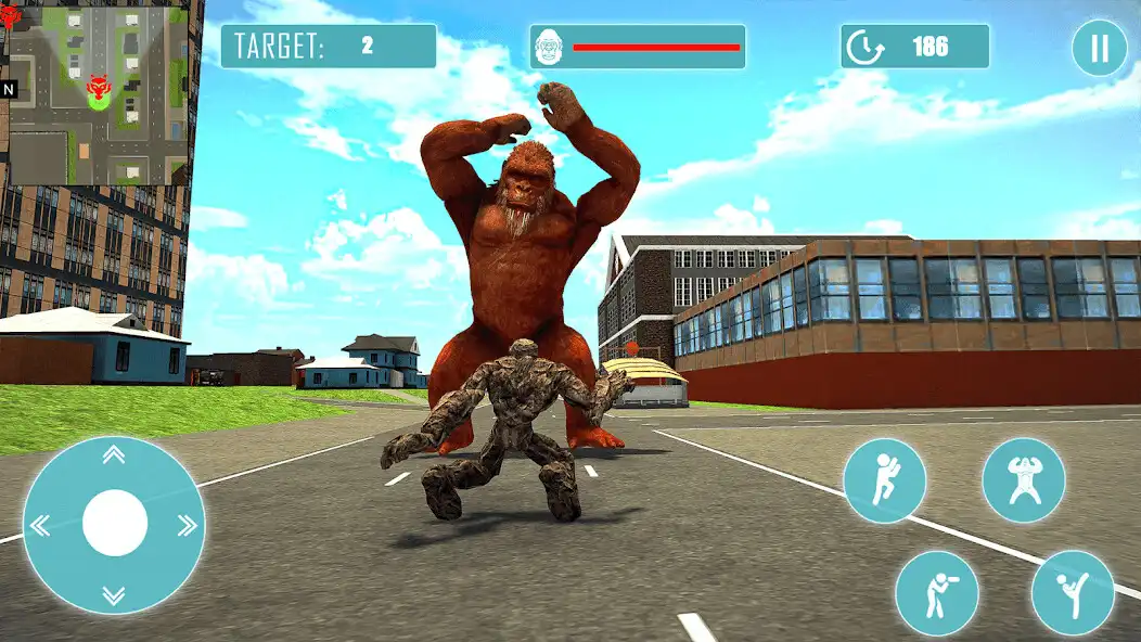 Play Godzilla Kong City Rampage Sim as an online game Godzilla Kong City Rampage Sim with UptoPlay