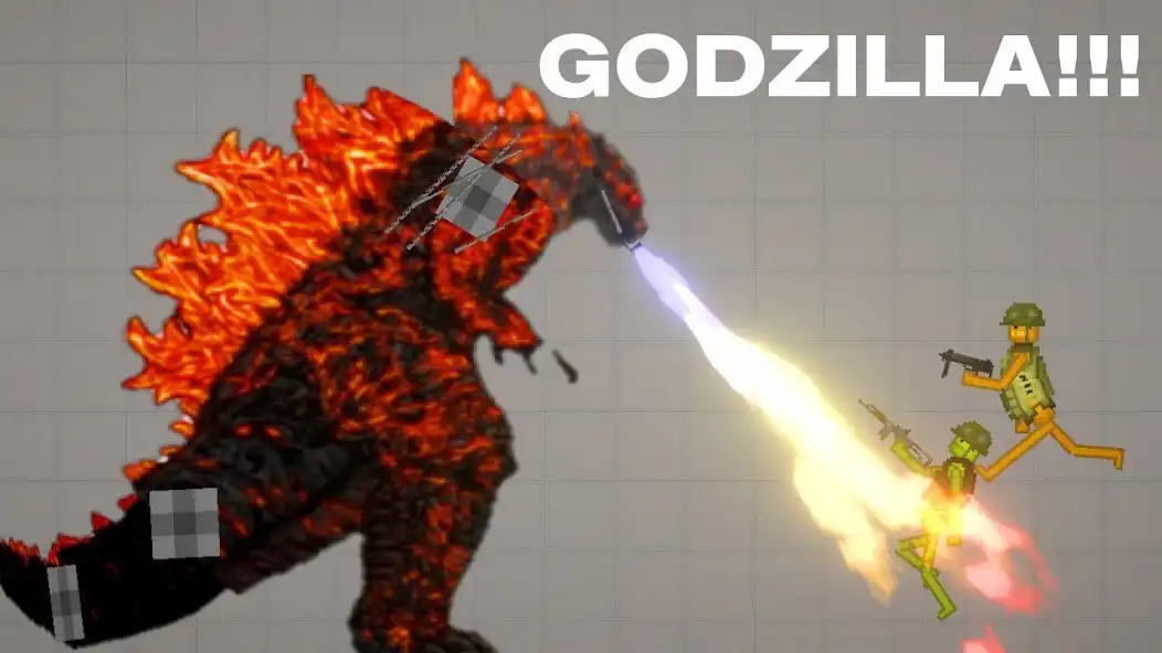 Play Godzilla Mod Melon Playground as an online game Godzilla Mod Melon Playground with UptoPlay