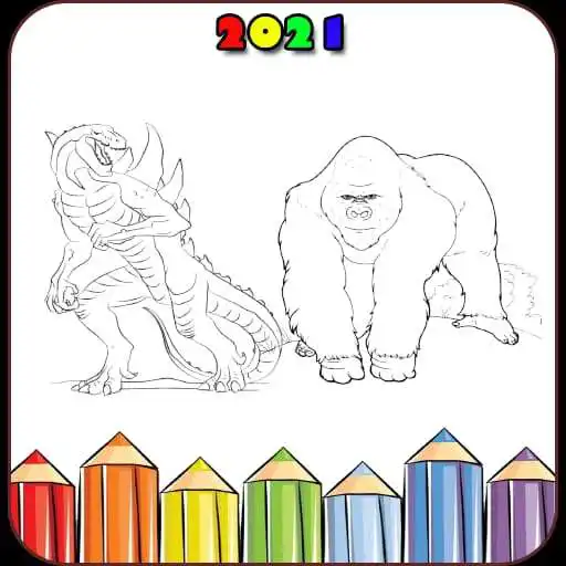 Play Godzilla VS Kong Coloring Book - Easy Coloring APK