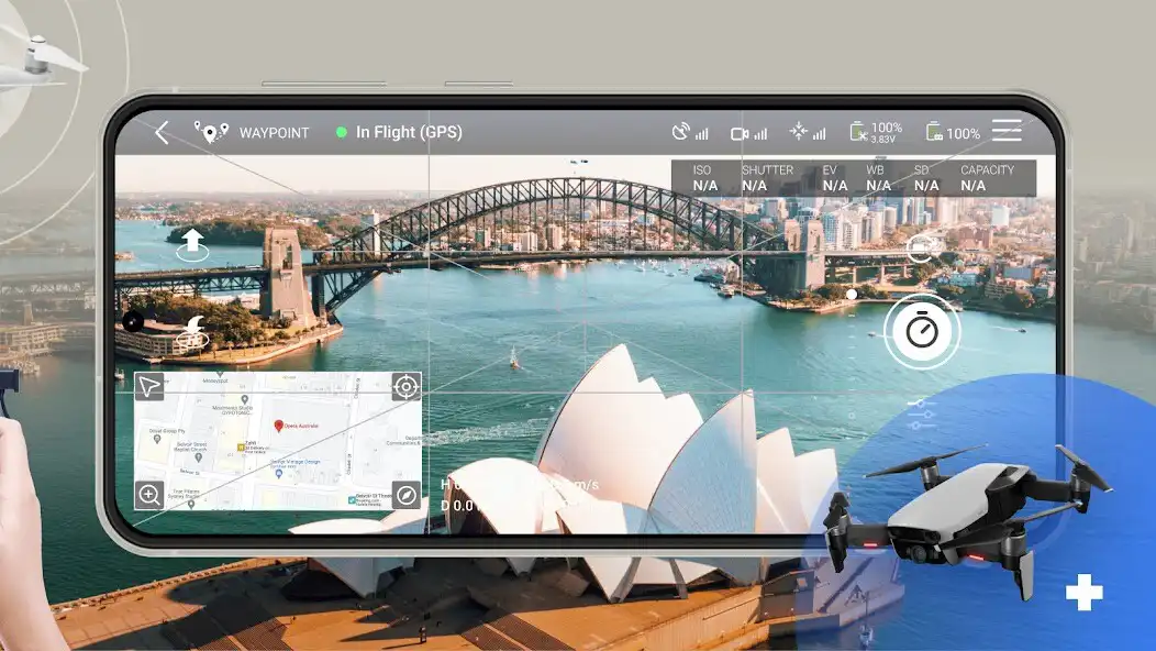 Play Go Fly for D.J.I Drone models as an online game Go Fly for D.J.I Drone models with UptoPlay