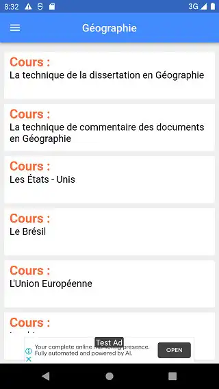 Play Géographie : Cours  and enjoy Géographie : Cours with UptoPlay