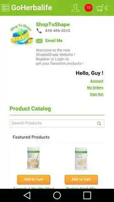 Play Go Herbalife ShoptoShape Store