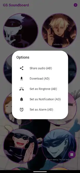 Play GoJo Satoru Soundboard as an online game GoJo Satoru Soundboard with UptoPlay