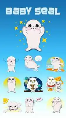 Play GO Keyboard Baby Seal Sticker