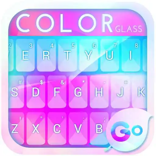 Free play online GO Keyboard Color Glass Theme  APK