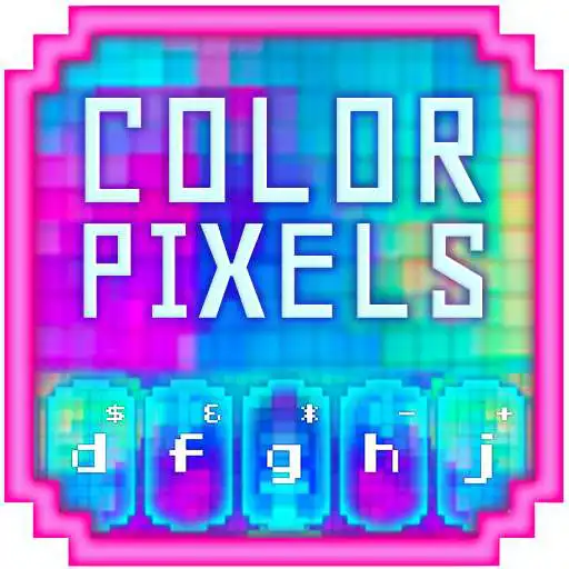 Free play online GO Keyboard Color Pixels Theme  APK