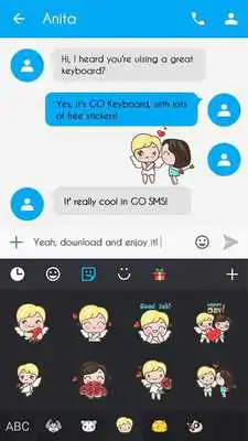 Play GO Keyboard Cupid Sticker