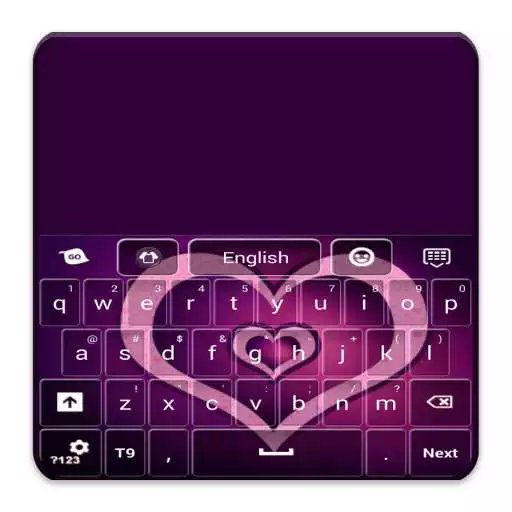 Free play online GO Keyboard Purple Hearts APK Free play online GO Keyboard Purple Hearts APK